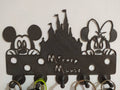 Mickey mouse key holder wall mount, disney entryway organizer rack, minnie ear silhouette PLA, cute kids bedroom hanging decor gift