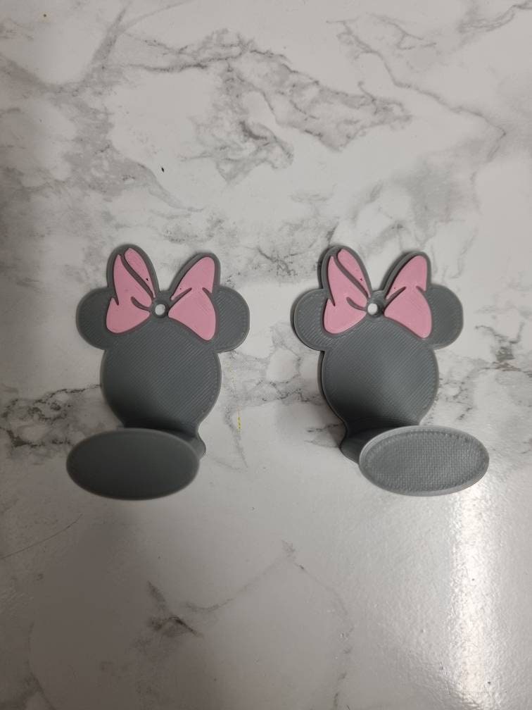 Disney headband holder wall display hooks, loungefly bag hanger kids decor, mickey minnie donald PLA plastic, theme park fan gifts
