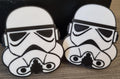 Stormtrooper drawer pulls, sci-fi nursery cabinet knobs, 3D printed thermoplastic furniture hardware, unique kids room decor present