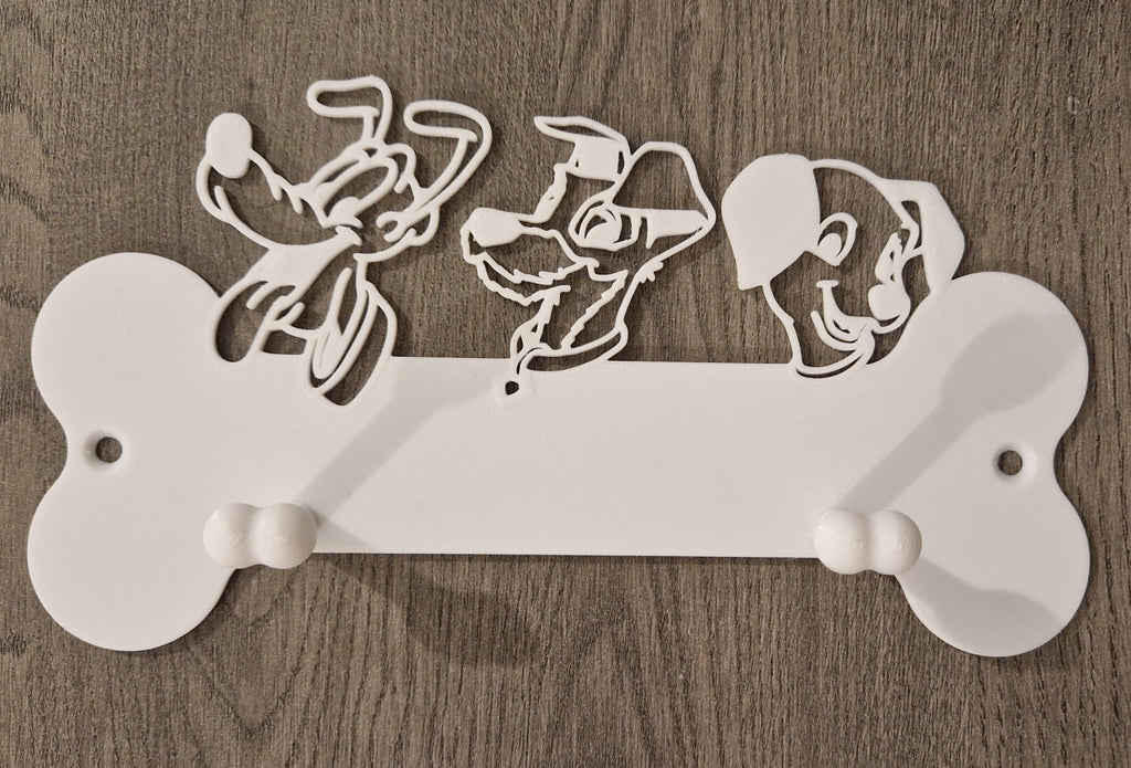 Disney dog lead hook, wall leash holder, personalised 3D printed pet organiser, magical entryway decor, unique gift for pet lovers