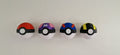 Pokéball wall mount hook, gaming bedroom organizer, 3D printed satin PLA, kids playroom coat hanger, anime fan birthday present idea