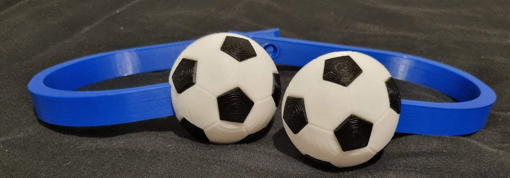 Soccer ball curtain tiebacks, football holdbacks for boys window treatment, 3D printed PLA drapery clips, sporty nursery decor present