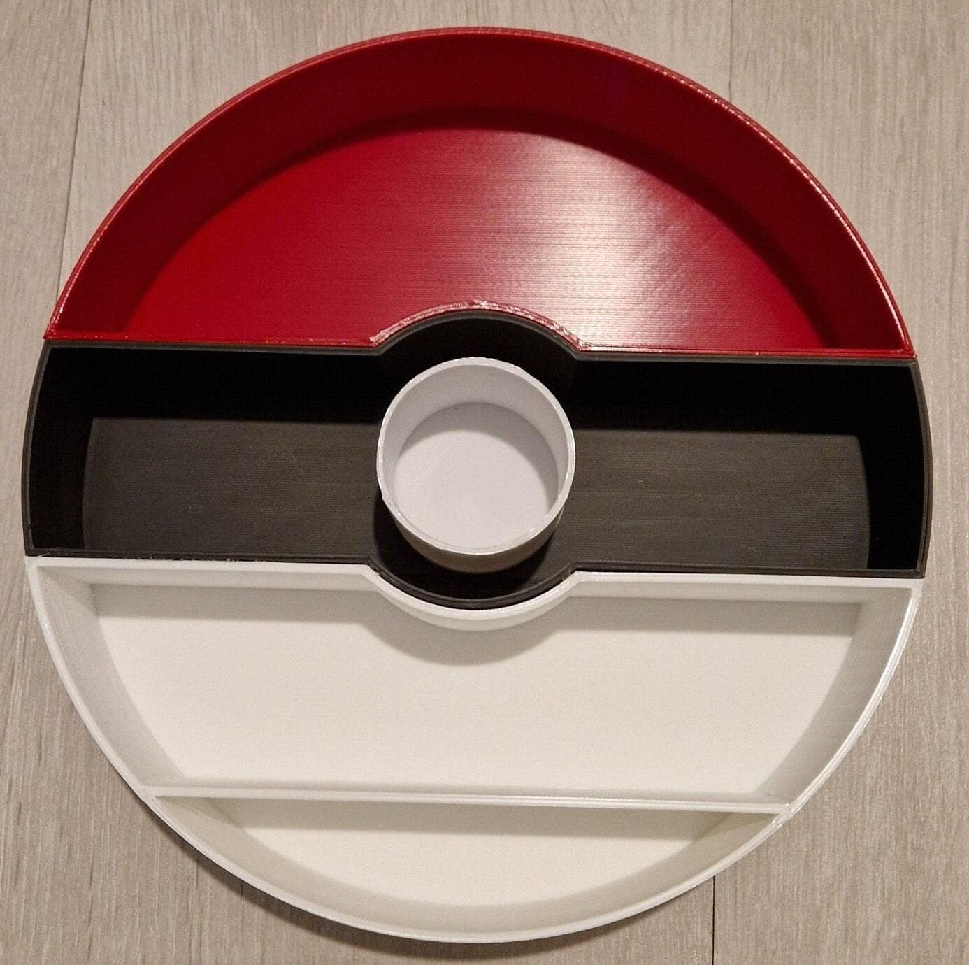 Pokeball wall display rack, anime gamer bedroom floating shelf, 3D printed PLA figurine organizer, mini toy storage, kids collector gift