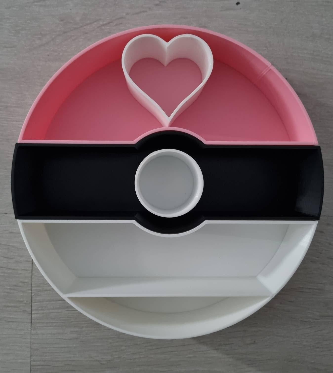 Pokeball wall display rack, anime gamer bedroom floating shelf, 3D printed PLA figurine organizer, mini toy storage, kids collector gift