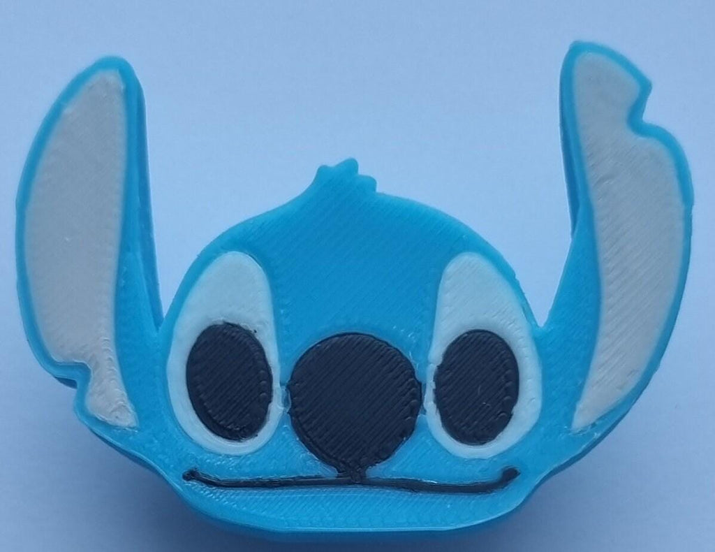 Stitch drawer pulls, kids dresser handles, 3D printed PLA alien cabinet knobs, disney nursery room furniture hardware, baby shower gift