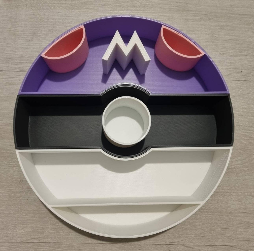 Pokeball wall display rack, anime gamer bedroom floating shelf, 3D printed PLA figurine organizer, mini toy storage, kids collector gift