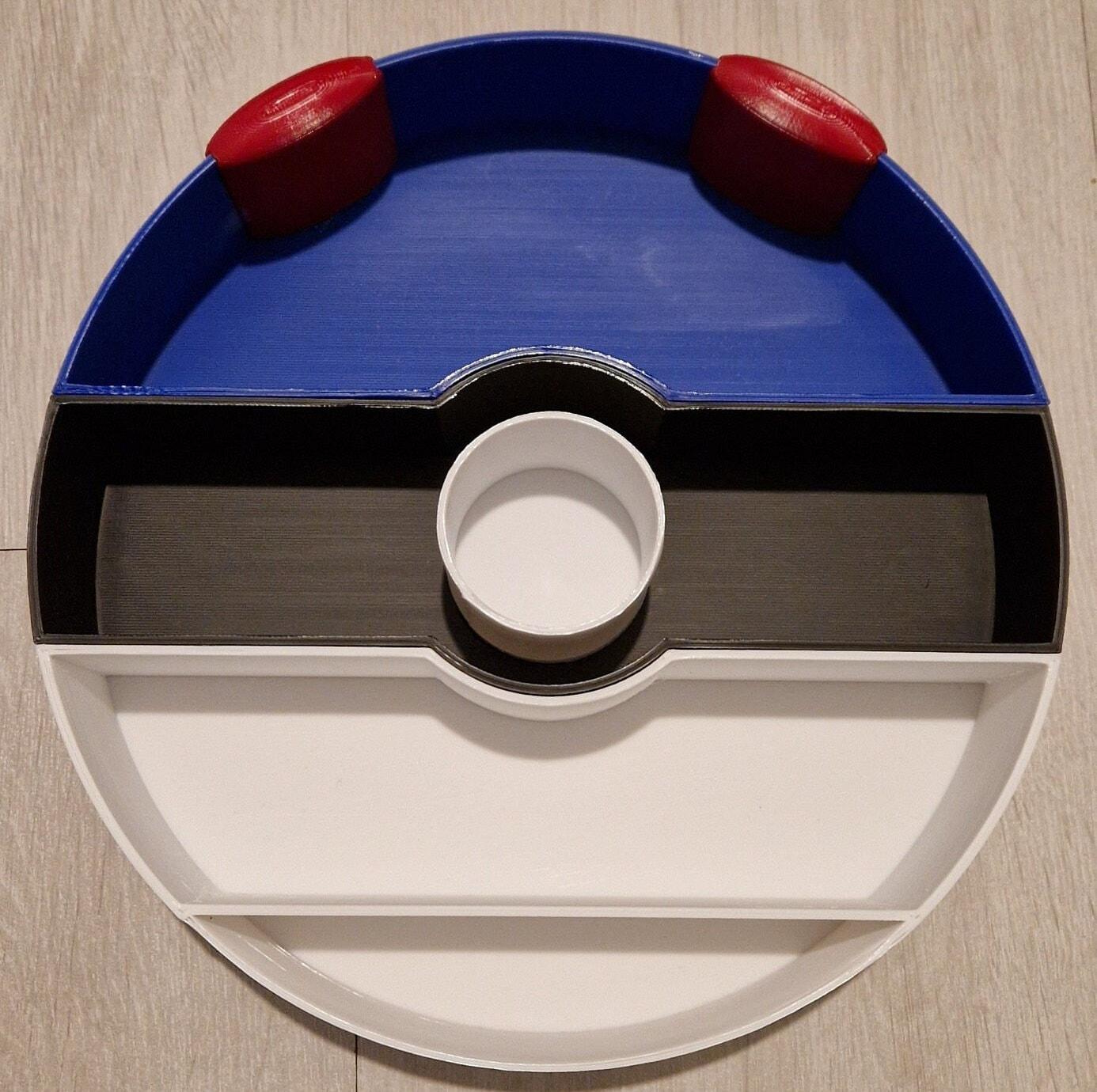 Pokeball wall display rack, anime gamer bedroom floating shelf, 3D printed PLA figurine organizer, mini toy storage, kids collector gift