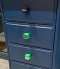 Minecraft drawer knobs, kids room cabinet pulls, creeper & tnt 3D printed handles, video game dresser hardware, boy gamer gift idea
