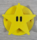 Super mario star interior door knob, bedroom closet cabinet hardware, 3D printed PLA power up pull, geeky video gamer room decor gift