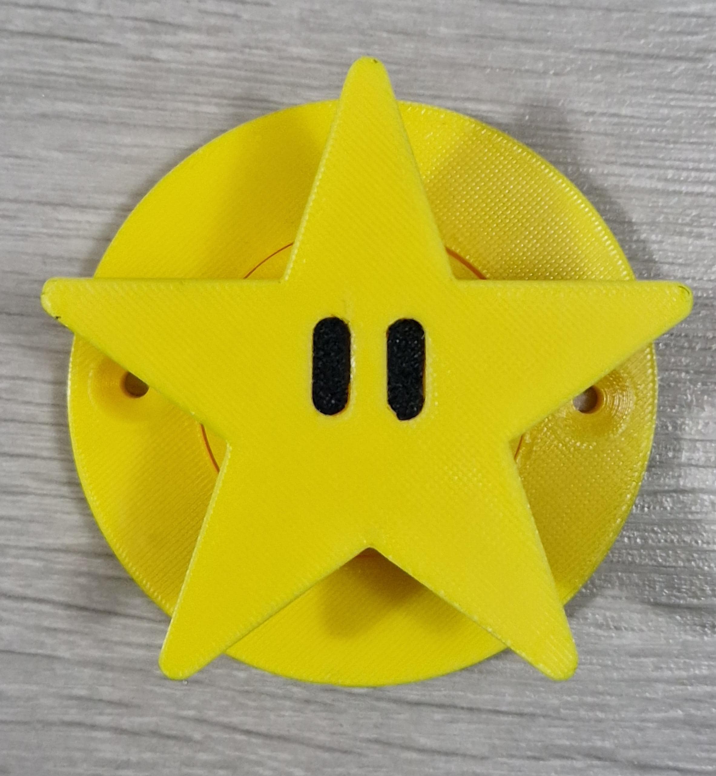 Super mario star interior door knob, bedroom closet cabinet hardware, 3D printed PLA power up pull, geeky video gamer room decor gift