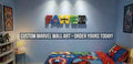 Marvel superhero nursery wall letters, 3D printed kids room name sign, eco PLA comic book decor, personalised boy birthday present