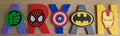 Superhero name wall decor, kids cabinet knobs, hulk iron man 3D printed PLA furniture handles, boy bedroom switch cover, birthday gift