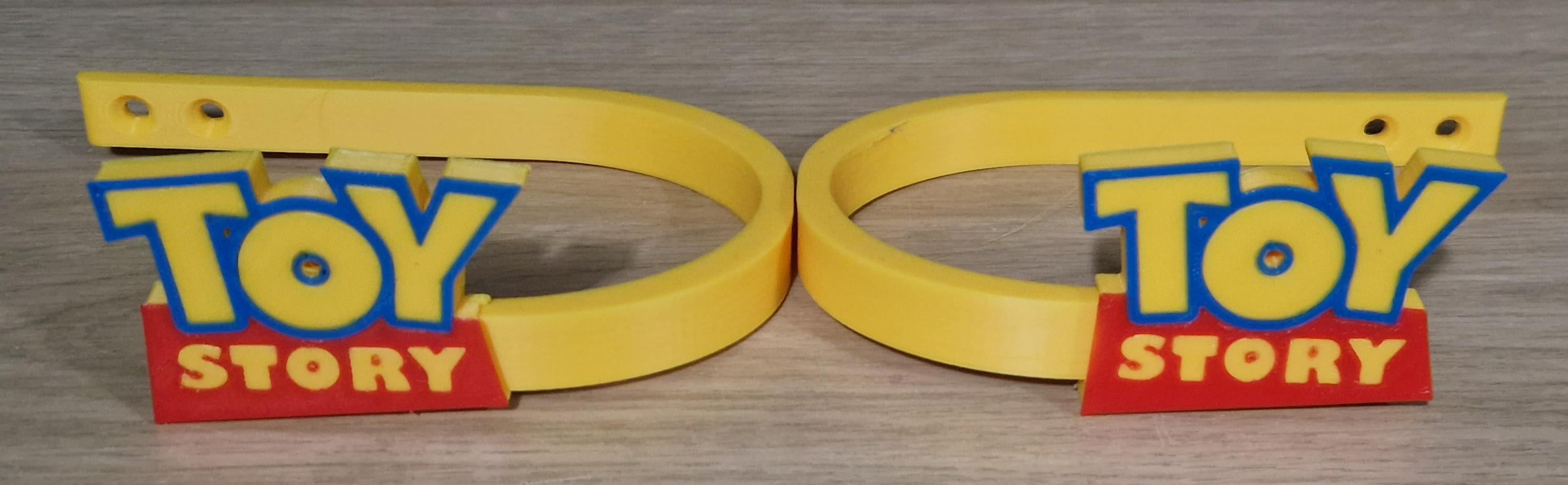 Toy story curtain tiebacks, pixar playroom window holdbacks, 3D printed thermoplastic loops, personalized boy toddler birthday present